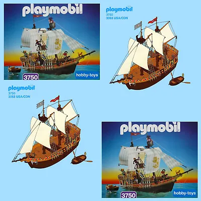 Buy Playmobil * Pirate Ship 3750 3550 3053 * Spares * SPARE PARTS SERVICE *  • 1.29£