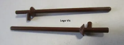 Buy LEGO 3849 X2 Weapon Brown Castle Lance 10039 6080 6083 Pirate 6257 MOC A141 • 2.05£
