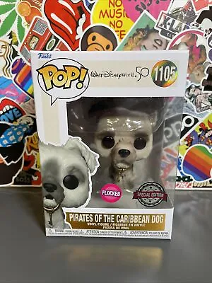 Buy Funko Pop! Pirates Of The Caribbean Dog - Flocked Special Edition #1105 • 13£