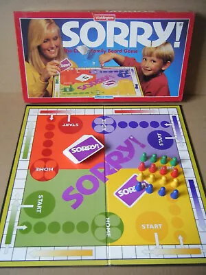 Buy Vintage  SORRY  The Classic Family Board Game. By Waddingtons 1994. Complete. • 12.99£