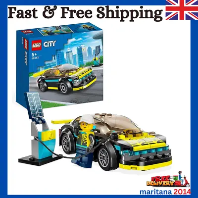 Buy LEGO City Electric Sports Car Toy For 5 Plus Years Old Boys And Girls,Toys 60383 • 14.99£