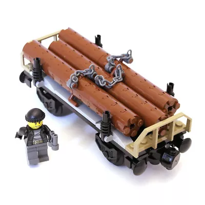 Buy Lego Train City Cargo Logs Tree Trunk Wood Timber Wagon From 60198 NEW • 23.99£