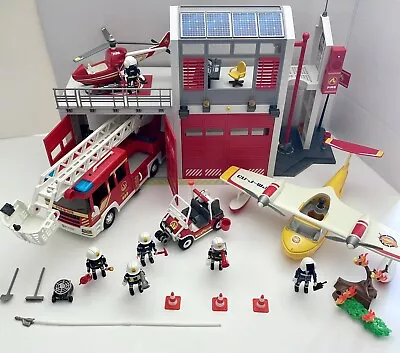 Buy Playmobil 9462 Fire Station With Alarm - Big Bundle Fire Engines And Extras • 55£