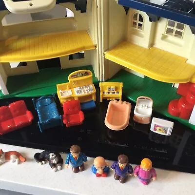 Buy Vintage  Fisher Price Play Family House Bundle • 34£