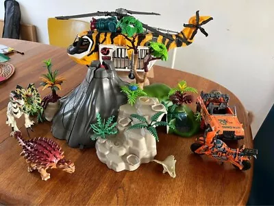 Buy Playmobile Dinosaur Volcano And Dino Valley Bundle • 60£