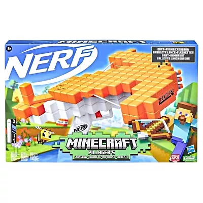 Buy Nerf Minecraft Pillagers Crossbow Toy - Orange/White (F4415) • 29.95£