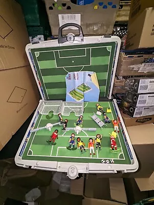 Buy Playmobil Sports Action Take Along Football Soccer Match Stadium Playset 4725 • 19.99£
