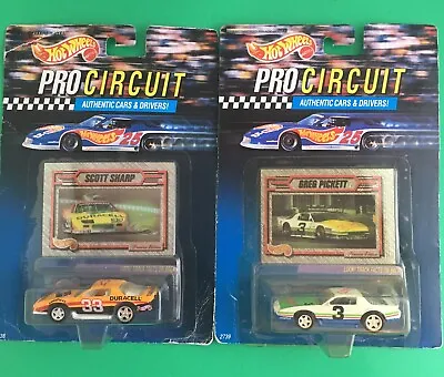 Buy Hot Wheels Pro Circuit Nascar 1992 Scott Sharp 2738 & Greg Pickett 2739 | Carded • 12.99£