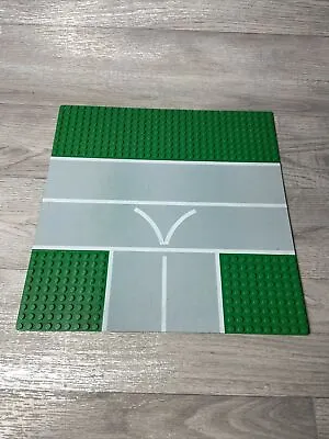 Buy Lego Vintage Base Plate Green/Grey Junction Intersection 10” X 10” • 9.99£