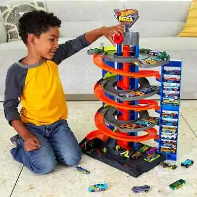 Buy Hot Wheels City Mega Garage Playset Kids Boys Play Toy Space For 40 Cars • 54.99£