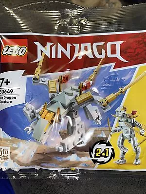 Buy LEGO NINJAGO 30649 Ice Dragon Creature 2 In 1 Polybag (BNIP) • 4.80£