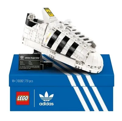 Buy NEW 10282 LEGO Icons Adidas Originals Superstar Trainer Collectors Set 731 Piece • 80£
