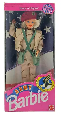 Buy 1992 Stars 'n Stripes Army Barbie Doll / Special Edition / 1234 Mattel, NrfB • 41.04£