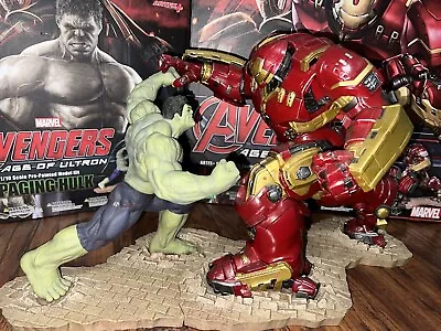 Buy Kotobukiya Avengers: Age Of Ultron: Hulkbuster And Rampaging Hulk ArtFX+ Statue • 265.22£