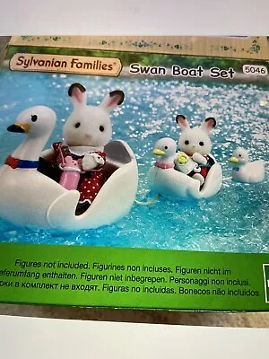Buy Sylvanian Families Calico Critters Swan Boat Set 5046 Complete • 20£
