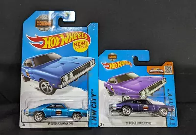 Buy Hot Wheels Pair Of '69 Dodge Charger 500 Models. 2015 Hw City. Both Colours. • 6.49£