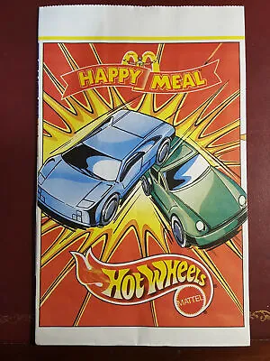 Buy Hot Wheels - 1998 - Mcdonalds Happy Meal Paper Bag - Unused #B10462 • 2.99£