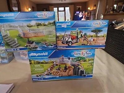 Buy Playmobil Family Fun Lion Zoo Bundle Inc Vet & Extension Set 70343, 70348, 70346 • 50£