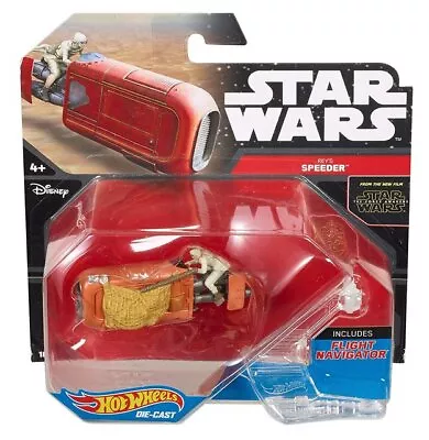 Buy Star Wars Force Awakens Hot Wheels (2015) Rey's Speeder Starships Toy Vehicle • 11.24£