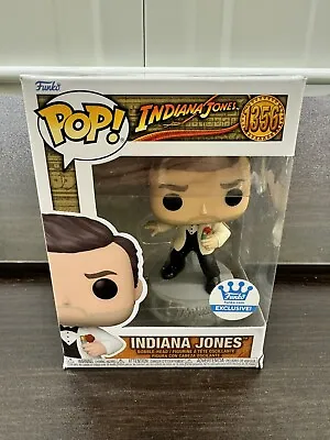 Buy Funko Pop! Indiana Jones (White Suit) #1356 - Special Edition + Pop Protector • 24.99£