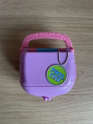Buy Mattel Pixel Chix Love 2 Shop Pink Handbag Purse Flip Screen Working Salon/Pet • 35£