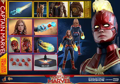 Buy Clearance Sale! Hot Toys 1/6 Captain Marvel Mms522 Carol Danvers Deluxe Version • 249.99£