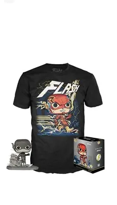 Buy DC, The Flash, Funko POP Tees! Movies, The Flash Vinyl Pop Figure & T Shirt (XL) • 28.99£