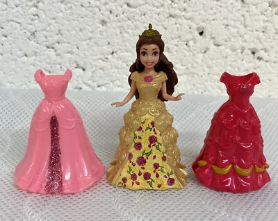 Buy Disney Princess Magiclip Magic Clip Doll - Belle & 3 Dress Fashion Edition • 14.95£