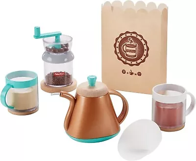 Buy Fisher-Price Pour-Over Coffee 6-Piece Pretend Play Set Kids Fun • 13.99£