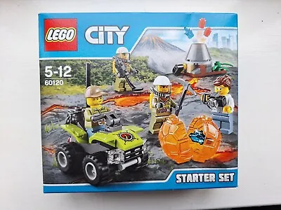 Buy Lego City 60120 Volcano Starter Set With 4 Mini Figures New Boxed Set Age 5-12 • 15.95£