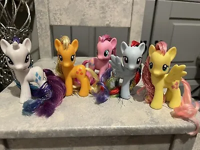 Buy My Little Pony G4 Main Six Tinsel Edition Ponies Very Good Condition • 29.99£