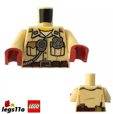 Buy LEGO Minifigure Torso Body - Tan Military Police Officer Shirt Uniform NEW 76382 • 2.79£
