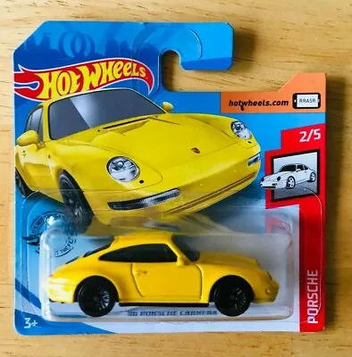Buy Hot Wheels '96 Porsche Carrera Yellow Porsche 2/5 Mint Short Card Hw1 • 3.99£
