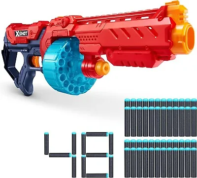 Buy X-Shot Gun Excel Turbo, With 48 Bullets, Air Powered Soft Dart Launcher (36350) • 15.25£