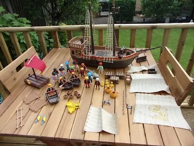 Buy Playmobil 3750 Pirate Ship Spares Vintage Collectible ++ Accessories +14 Figures • 45£