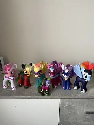 Buy My Little Pony G4 Power Ponies 6  Brushable Bundle Hasbro, Rarity, Applejack • 19.99£