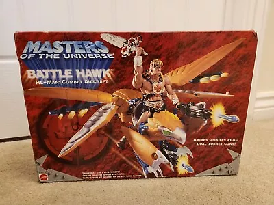 Buy Mattel Vintage He-man  Battle Hawk Masters Of The Universe Figure In Original Bo • 35£