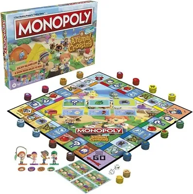 Buy Hasbro Monopoly Animal Crossing Board Game Kids Video Game Collectible • 12.99£