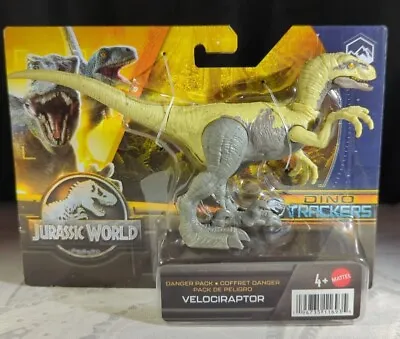 Buy New Jurassic World Velociraptor Danger Pack Dino Trackers Dinosaur Figure Mattel • 9.49£