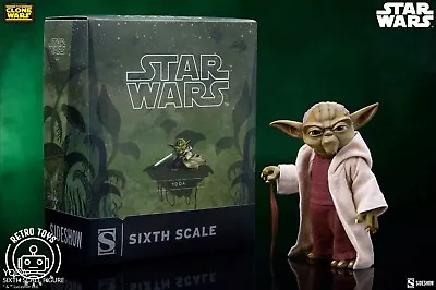Buy Hot Toys Collectibles SIDESHOW YODA CLONE WARS Star Wars Sixth Scale • 143.49£