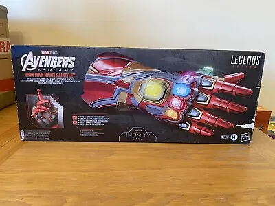 Buy New /Box Damage - Avengers End Game Iron Man Nano Gauntlet Legends Series Hasbro • 45£
