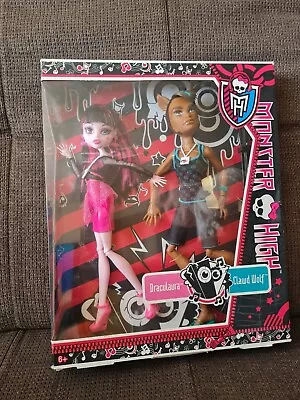 Buy Monster High Draculaura & Clawd Wolf   VIP   Collectible - NEW And Original Packaging • 184.48£