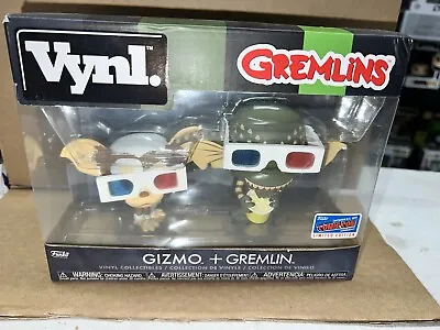 Buy Gizmo + Gremlin 3D Glasses Funko Vynl Figures NYCC 2018 Official Sticker • 59.99£
