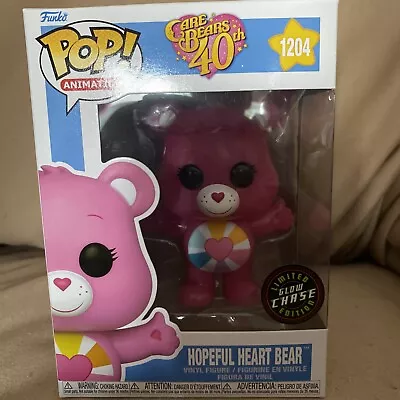 Buy Funko Pop! NEW Care Bears 40th Anniversary Hopeful Heart Bear GLOW CHASE • 32£