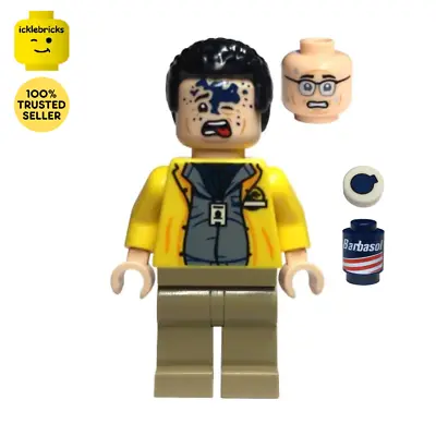 Buy LEGO Jurassic Park - Jw106 Dennis Nedry + Barbasol Can  - From Set 76958 • 9.99£