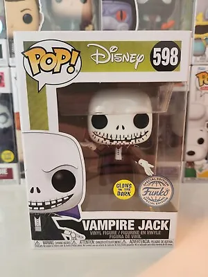 Buy Funko Pop Disney Nightmare Before Christmas Vampire Jack GITD #598 In Protector • 16.99£