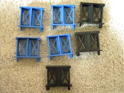 Buy Hot Wheels? Bridge Connectors Blue And Black Lot Of 7 • 4£