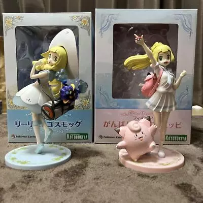 Buy Pokemon Center Original Lillie & Clefairy Cosmog 1/8 Figure Set Kotobukiya W/BOX • 540.60£