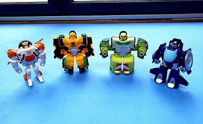 Buy Transformer Rescue Bots, Bumblebee, Whirl, Salvage, Blades, Playskool Hasbro • 10£