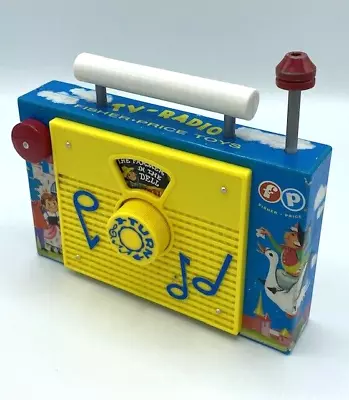 Buy Fisher Price Classics TV Radio Wind-up Toy Retro Vintage Style Farmer In Dell • 14.95£
